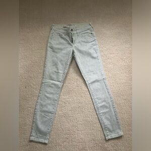 Pilcro striped mid rise skinny jeans